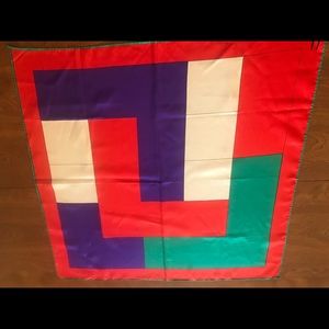 Vintage Vera Color Block Scarf New